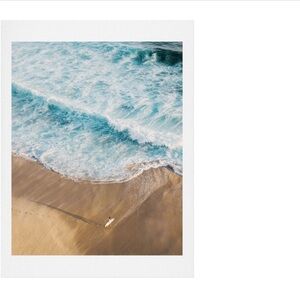 Deny Designs The Surfer & The Ocean Art Print 18 x 20